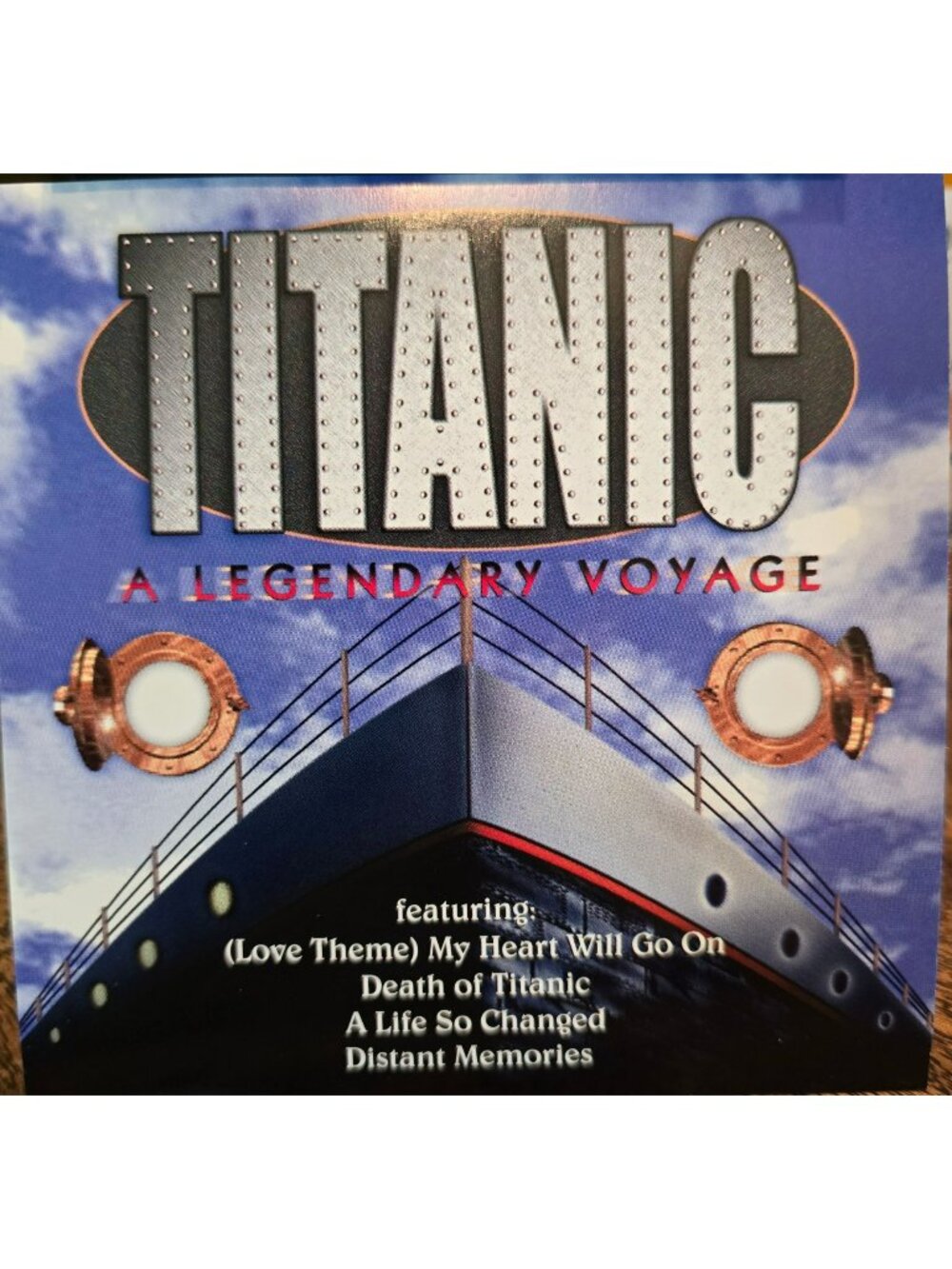 Titanic: A Legendary Voyage CD Featuring My Heart Will Go On Orchestral 38038cd